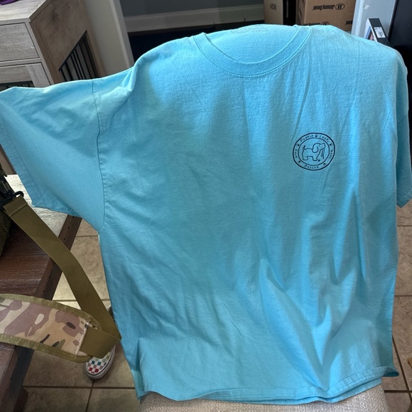 Georgia Dog Graphic Top - Light Blue - Picture 2 of 3